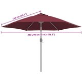  Zamjenska tkanina za vrtni suncobran bordo 300 cm | Eponuda.com