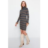 Trendyol Anthracite Mini Turtleneck Knitwear Dress Cijene