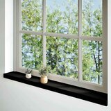  Okenske police 2 kosa temno rjava 140x15x2 cm trdna hrastovina | Shoptok.si