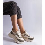 Gemre Green Sneakers with Glitter Inserts Clorinda | Shoptok.si