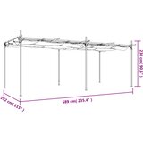  Pergola s pomičnim krovom antracit 589x292x230 cm | shoptok.hr