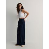 Reserved hlače s širokimi hlačnicami - mornarsko modra | Shoptok.si