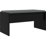  Klupa za hodnik s jastukom Crni hrast 83 x 38 x 40 cm | shoptok.hr