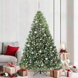 vidaXL Umjetno božićno drvce s stalakom Zelena 210 cm PE i PVC | shoptok.hr