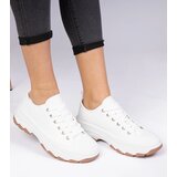 Gemre White Sneakers with Thick Soles Salsana Cijene