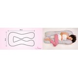 SuperMami Jastuk za dojenje tip C, boja 121, sivi s uzorkom | shoptok.hr
