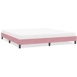  posteljni okvir brez vzmetnice roza 200x220 cm žamet, (21829049) | Shoptok.si