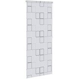  Roleta za tuš 80 x 240 cm s uzorkom kvadrata | shoptok.hr