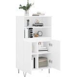  Visoka komoda bijela 60x36x110 cm od konstruiranog drva | shoptok.hr
