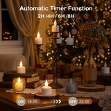 YUNSHENG 12x polnilne LED čajne svečke z daljincem in polnilno postajo | Shoptok.si
