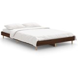 Maison Chic Posteljni okvir - Dvoposteljna postelja - Zakonska postelja brez vzmetnice hrast 120x190 cm inženirski les-J11897, (21773059) | Shoptok.si