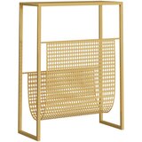  Stalak za časopise zlatni 35 x 15 x 45 cm čelični | shoptok.hr
