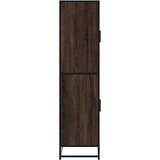 vidaXL Visoka ploča smeđi hrast 68x35x139 cm izrađeno drvo | shoptok.hr