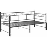  Okvir za krevet na razvlačenje crni metalni 90 x 200 cm | shoptok.hr