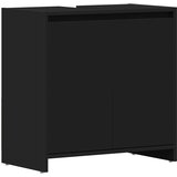  Kupaonski ormarić crni 60 x 33 x 61 cm od konstruiranog drva | shoptok.hr