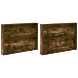  Polica za časopise Zidne 2 pcs Dimljeni hrast 100 x 12 x 70 cm | shoptok.hr