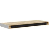  Plutajuće zidne police 2 kom hrast i bijele 60x23,5x3,8 cm MDF | shoptok.hr