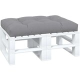  Blazina za kavč iz palet 120x80x12 cm sivo blago, (20623205) | Shoptok.si