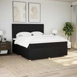  Krevet s oprugama i madracem crni 180x200 cm od tkanine | shoptok.hr