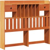 Krevet s regalom za knjige bez madraca 135 x 190 cm od borovine | shoptok.hr