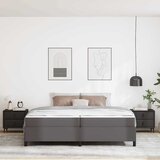  Krevetna konstrukcija s madracem Siva 200 x 200 cm tkanina | Eponuda.com