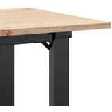  Stolić za kavu O-oblika 100x50x45cm borovina i lijevano željezo | shoptok.hr