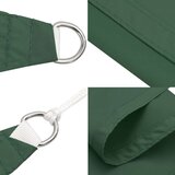 vidaXL Senčno jadro oksford blago kvadratno 5x5 m temno zeleno | Shoptok.si