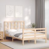 Maison Chic Posteljni okvir - Dvoposteljna postelja - Zakonska postelja z vzglavjem trden les-J16455, (21764744) | Shoptok.si
