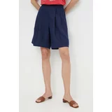 Polo Ralph Lauren Lanene kratke hlače mornarsko modra barva, 211943763