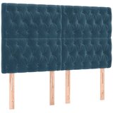  Krevet s oprugama i madracem tamnoplavi 140x190 cm baršunasti | shoptok.hr