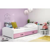 BMS Group Otroška postelja Lili - 90x200 cm - bela/roza