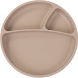 Minikoioi Puzzle Plate Bubble Beige tanjur s pregradama s vakuumskim držačem Bubble Beige 1 kom | shoptok.hr