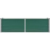 vidaXL Vrtna sadilica od pocinčanog čelika 160 x 40 x 45 cm zelena | shoptok.hr