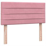 Box spring postelja z vzmetnico roza 90x220 cm žamet, (21791238) | Shoptok.si