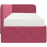  Kutni okvir kreveta Vinska crvena 80 x 200 cm Baršun | shoptok.hr