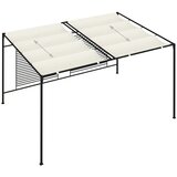  Sjenica s pomičnim krovom 3 x 4 x 2,3 m krem 180 g/m² | Eponuda.ba