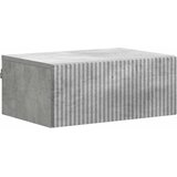 Noćni ormarić za montažu na zid Betonska siva 49 x 34,5 x 20 cm | shoptok.hr