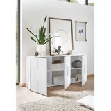 MID.YOU ŠIROKA KOMODA, bela, visoki sijaj | Shoptok.si