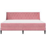  Okvir kreveta s madracem Ružičasta 200 x 200 cm Baršun | shoptok.hr