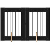  Vrata za pse s postoljem 2 pcs Crni hrast 60 x 80 cm | shoptok.hr