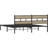 Metalni okvir kreveta bez madraca boja hrasta sonome 183x213 cm | shoptok.hr