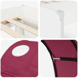  Krevet s Tunnels 3 kom. Bijela i crvena Konstruirano drvo 80 x 200 cm | shoptok.hr