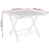  vrtni stol 90x90x75 cm od masivnog bagremovog drva | shoptok.hr