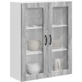  Zidni stakleni ormarić LUCCA Siva sonoma 80 x 31 x 100 cm | Eponuda.com