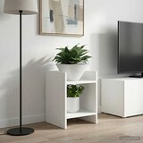  Stalak za biljke s policom 2 pcs Bijeli 30 x 30 x 40 cm | shoptok.hr