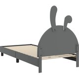  Krevet za djecu s uzglavljem Svjetlosiva 90 x 200 cm PU | shoptok.hr