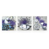 Wallity Slike v kompletu 3 ks 30x30 cm Lavender – Wallity Cene