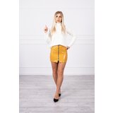 Kesi Double-layered skirt with express mustard | shoptok.hr