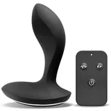 Herrules - bežični, radio električni analni vibrator (crni)