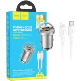 hoco. Auto punjač, brzi, sa Lightning kabelom, PD45W+QC3.0 – NZ10 Handy, Lightning Cijene